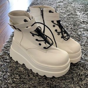 Chunky Platform Boots - Never Worn